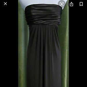 Satin strapless dress